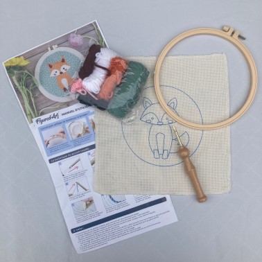 contenu kit punch needle figure d'art